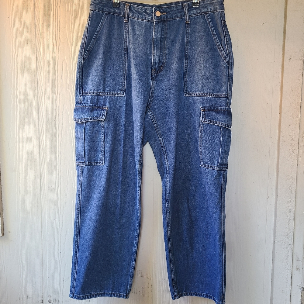 Shein Cargo Jeans Size 1XL